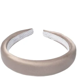 Satin Hair Band Broad Taupe