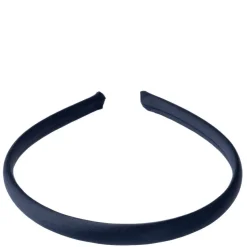 Satin Hair Band Thin Navy Blue