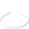 Satin Hair Band Thin Off White