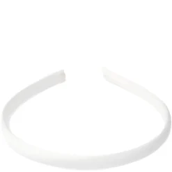 Satin Hair Band Thin Off White