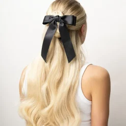 Satin Hair Bow Duo Red & Black