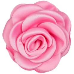 Satin Rose Hair Claw Bubblegum Pink