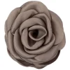 Satin Rose Hair Claw Taupe