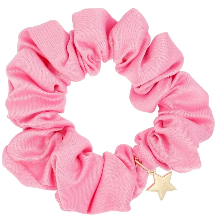 Satin Scrunchie Bubblegum Pink