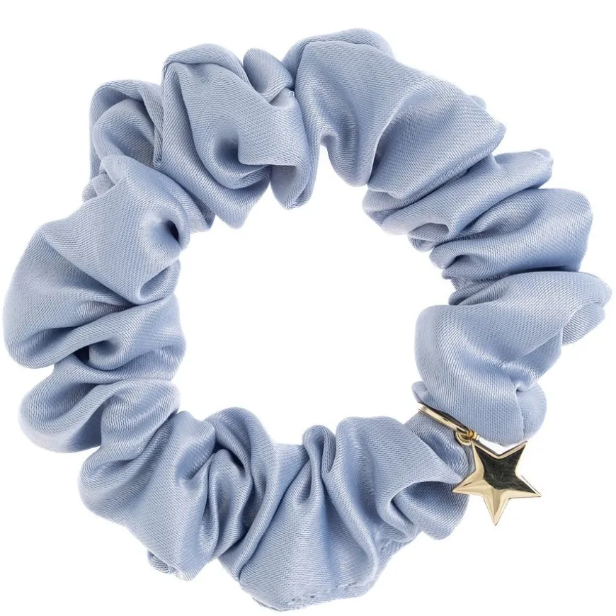Satin Scrunchie Light Blue