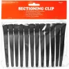 Sectioning Hair Clips Black 12pcs