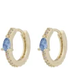 Seine Drop Ring Earrings Gold Light Blue Onesize