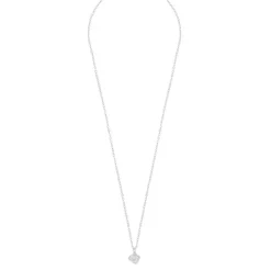 Sevilla Pendant Necklace Silver/Clear 42cm