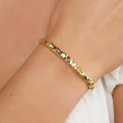 Shiloh Crystal Bangle Bracelet Adjustable