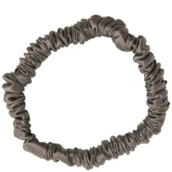 Silk Hair Tie Dark Grey