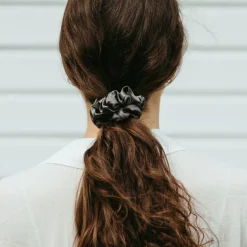 Silk Scrunchie Dark Grey