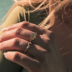 Silke X Sistie Ring Gold Plated Onesize