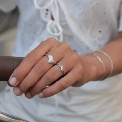 Silke X Sistie Ring Silver Onesize