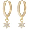 Siri Pendant Earring Gold Onesize