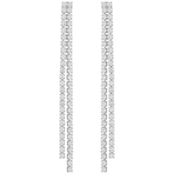 Siri Stone Tassle Earring Silver Onesize