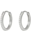 Siri Thin Hoop Earring Silver Onesize