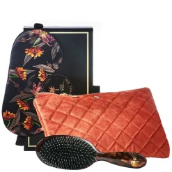 Sleeping Eye Mask 100% Mulberry Silk Black Hibiscus