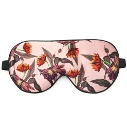Sleeping Eye Mask 100% Mulberry Silk Rose Hibiscus