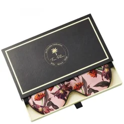 Sleeping Eye Mask 100% Mulberry Silk Rose Hibiscus