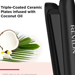 Smoothstay™ 25mm Coconut-Oil Infused Straightener + Travel Pouch