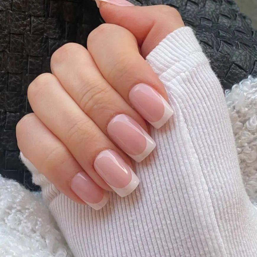 Soft Gel Tips Short Round Square Matte 220pcs