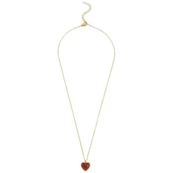 Sonja Jelly Heart Dangling Necklace