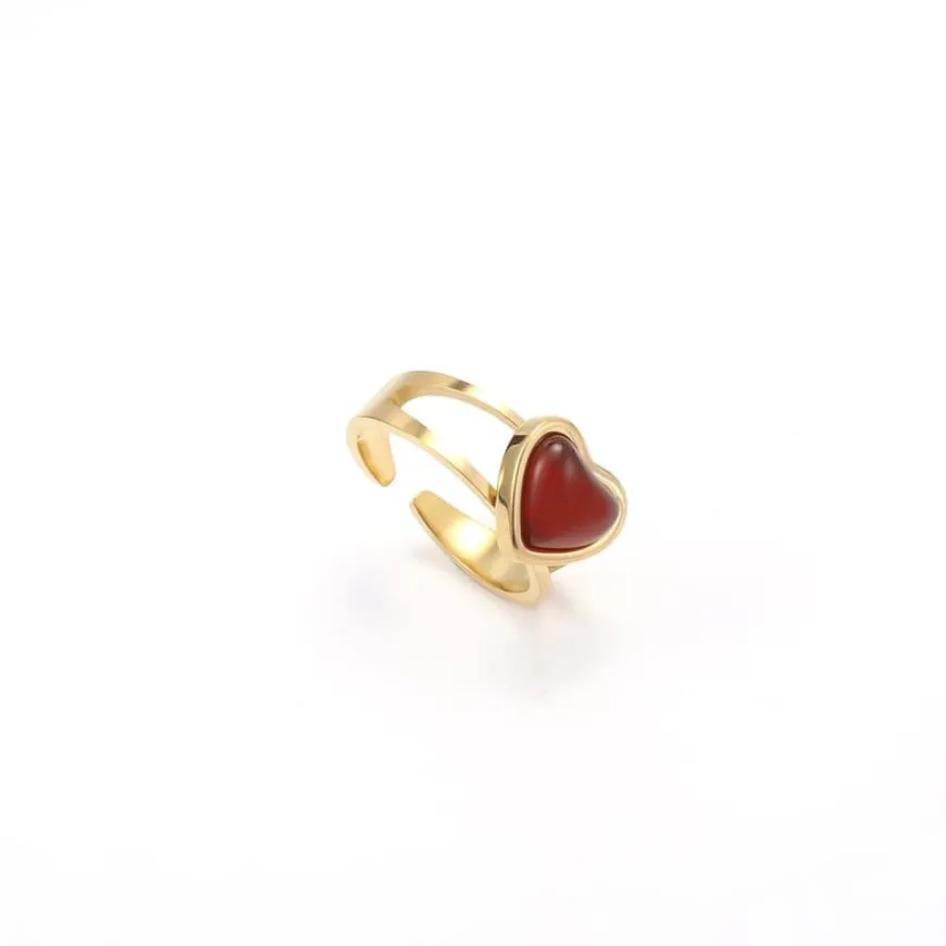 Sonja Jelly Heart Ring