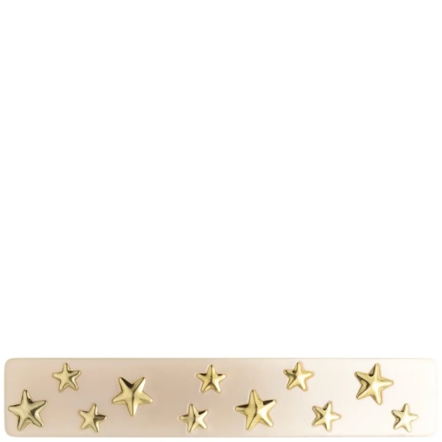 Star Stud Hair Clip Large Sand