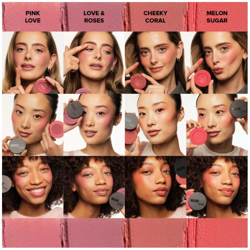 Stax All Over Color Blush Balm Cheeky Coral 2,5ml