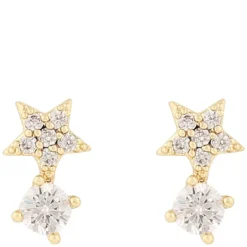 Stina Earring Gold/Clear
