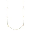 Stina Small Chain Necklace Plain Gold 42cm