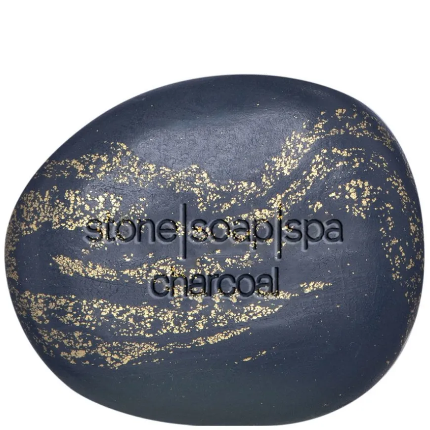 Stone Soap Charcoal Goldleaf 120g