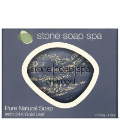 Stone Soap Charcoal Goldleaf 120g