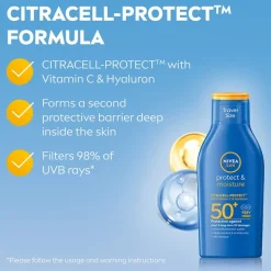 Sun Protect & Moisture Lotion Travel Size SPF50+ 100ml