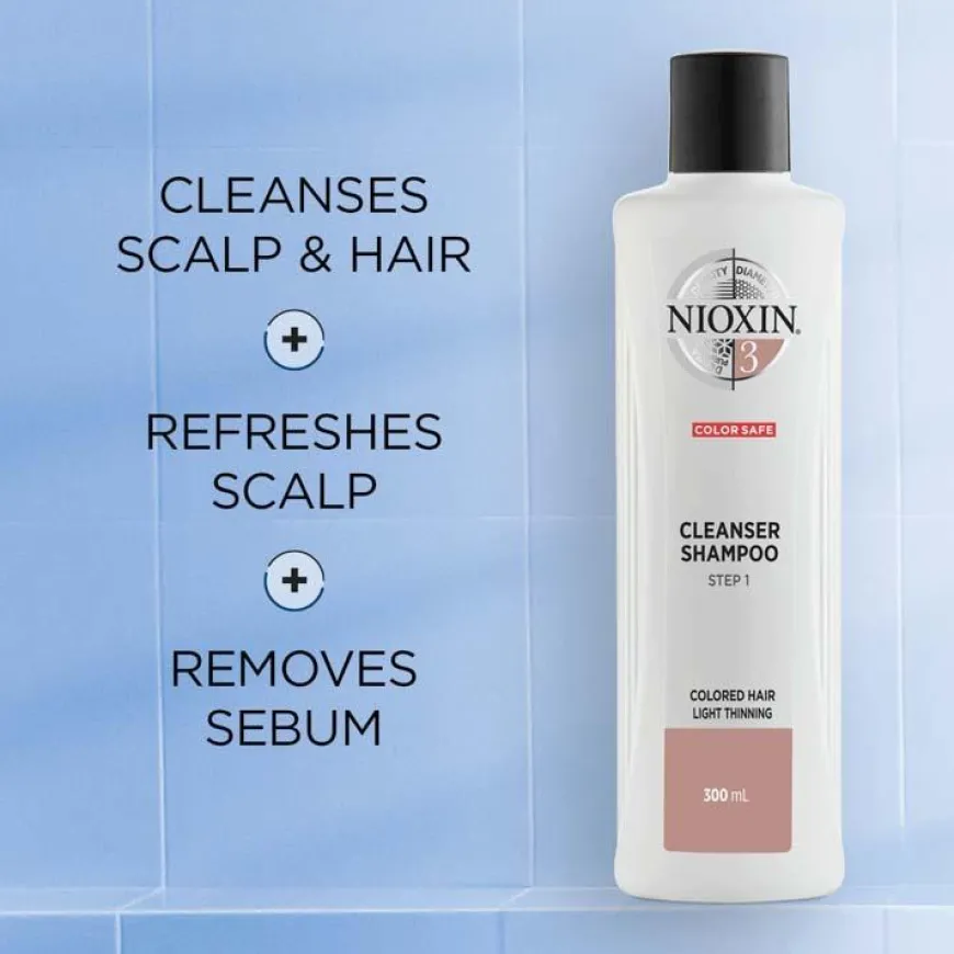 System 3 Shampoo for Colored Thinning Hair 300ml