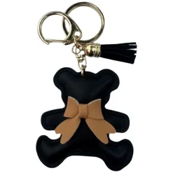 Teddy Bag Charm Black