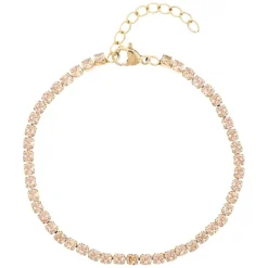 Tennis Chain Bracelet 3mm Champagne