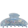 Text Hair Claw "Je T'aime" Cool Blue