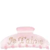 Text Hair Claw "Je T'aime" Pale Rose