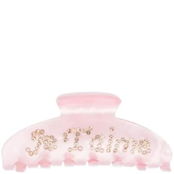 Text Hair Claw "Je T'aime" Pale Rose