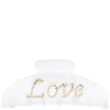 Text Hair Claw "Love" White