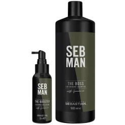 The Boss Thickening Shampoo 1000ml + Thickening Leave-In Tonic 100ml