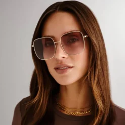 The Cherished Gold With Tan Gradient Lens