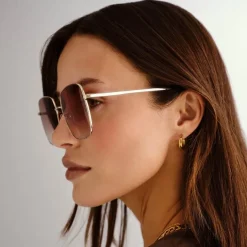 The Cherished Gold With Tan Gradient Lens