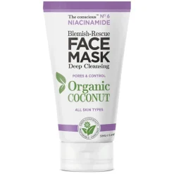 The Conscious Niacinamide Blemish Rescue Face Mask Organic Coconut 50ml