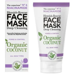 The Conscious Niacinamide Blemish Rescue Face Mask Organic Coconut 50ml