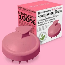 The Conscious™ Scalp Massager Biodegradable Shampooing Brush Pink