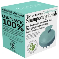 The Conscious™ Scalp Massager Biodegradable Shampooing Brush Mint Green