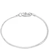 Thin Snake Chain Bracelet Silver