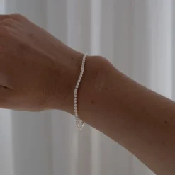 Thin Tennis Bracelet Gold